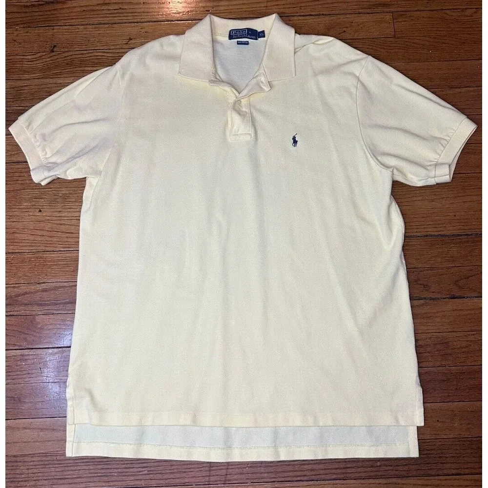 Polo Ralph Lauren‎ Men' s Polo Shirt Short Sleeve  Yellow Size XL